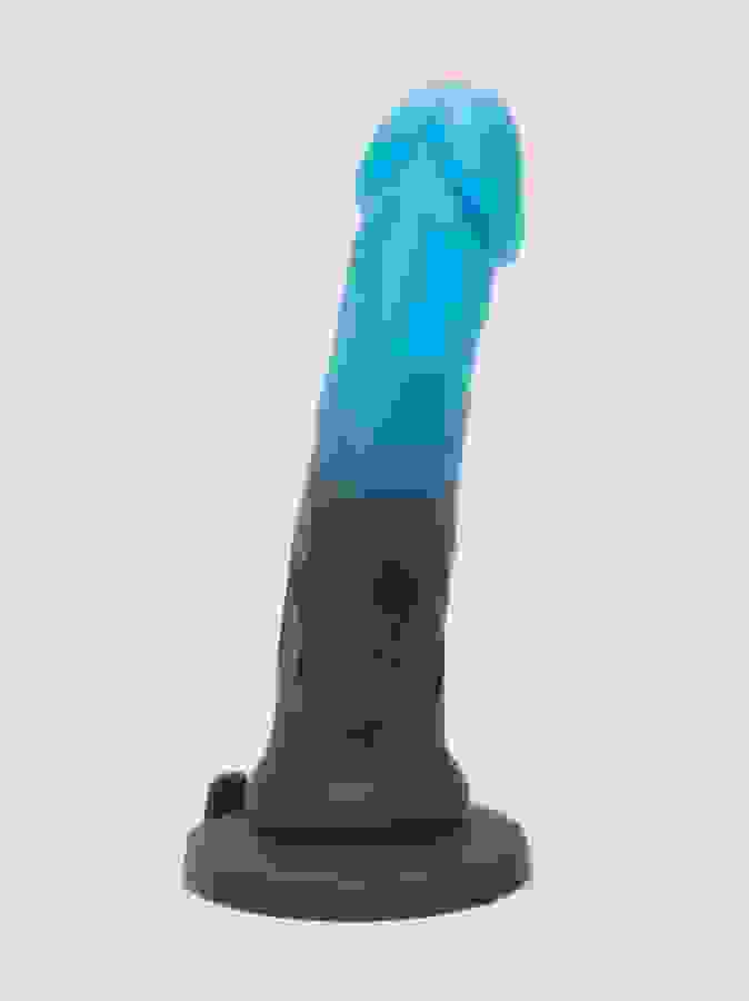 Lifelike Lover Luxe Realistic Color-Changing Silicone Dildo 7 Inch, Black, hi-res